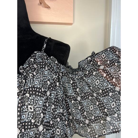 MISA Los Angeles Suki Cold Shoulder Shift Dress sz S - Picture 3 of 6